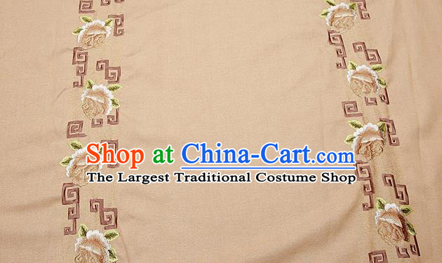 Chinese Traditional Brocade Fabric Classical Peony Pattern Design Satin Pillow Silk Fabric Material