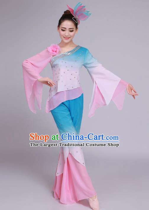 Chinese Traditional Classical Dance Costumes Folk Dance Yangko Dance Clothing for Women