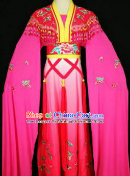 Chinese Traditional Peking Opera Costumes Ancient Nobility Lady Rosy Dress for Adults