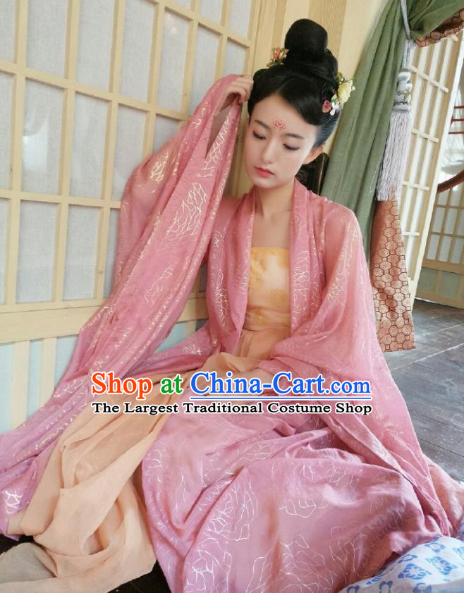 Chinese Ancient Tang Dynasty Princess Costumes The Rise of Phoenixes Palace Lady Dress for Women
