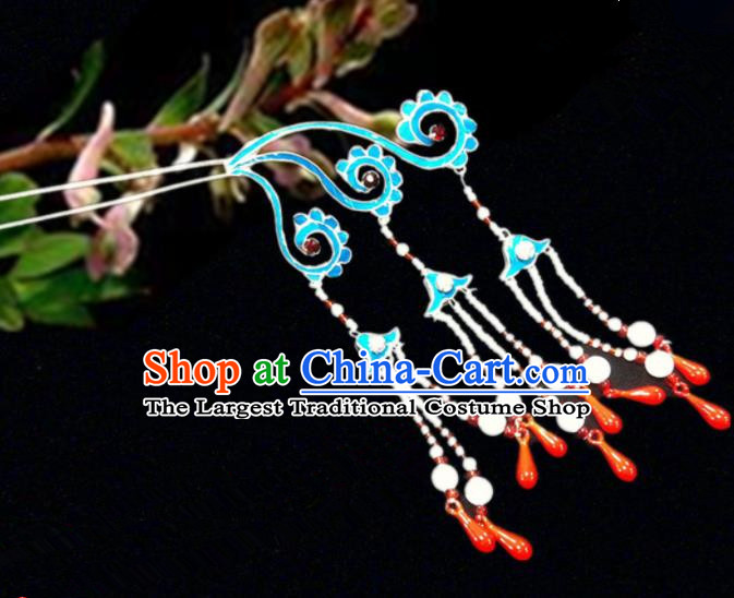 Chinese Traditional Ancient Tassel Hairpins Beijing Opera Hair Accessories for Women