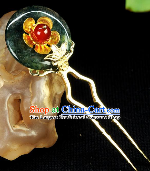 Chinese Traditional Hanfu Copper Hair Clip Hair Accessories Ancient Classical Hairpins for Women