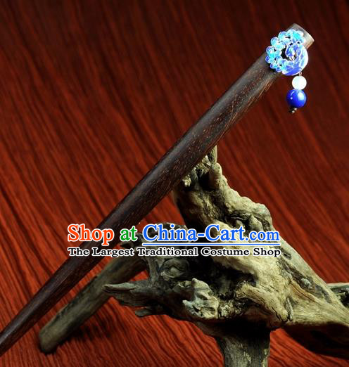 Chinese Traditional Hanfu Blueing Hair Clip Hair Accessories Ancient Classical Hairpins for Women