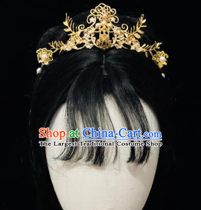 Chinese Classical Hair Accessories Traditional Ancient Hanfu Lotus Hair Coronet Hairpins for Women