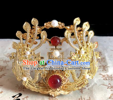Chinese Classical Hair Accessories Traditional Ancient Hanfu Carving Phoenix Hair Coronet Hairpins for Women