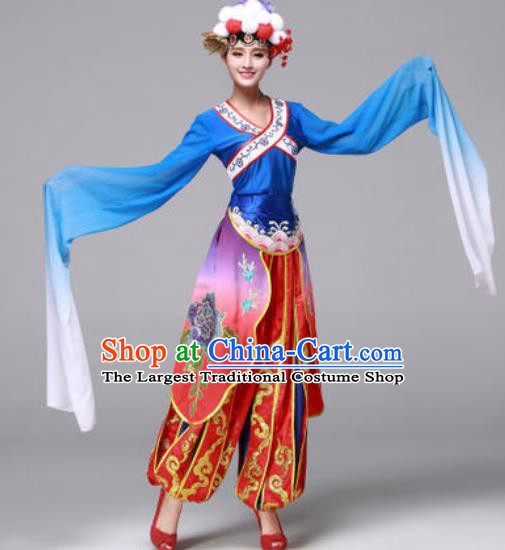 Traditional Chinese Yangko Dance Folk Dance Drum Dance Costume for Women