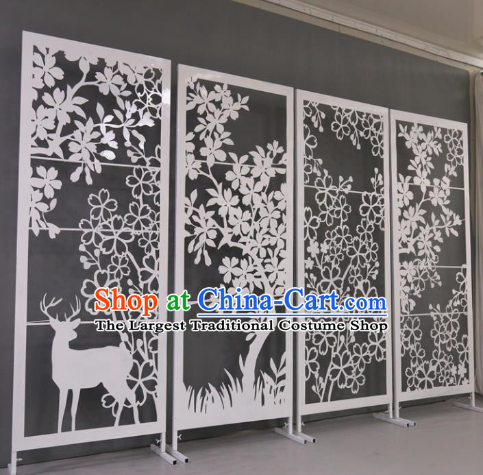 Chinese Traditional Wedding Folding Ccreen Films Props Iron Accordion Screen