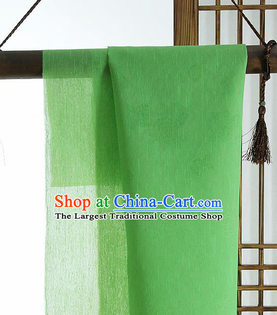 Asian Korean Traditional Green Tough Silk Fabric Hanbok Silk Material