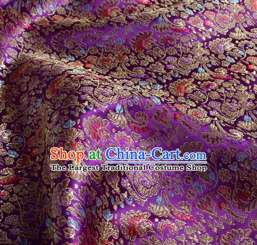 Chinese Traditional Flower Silk Fabric Brocade Embroidered Fabric Dress Material