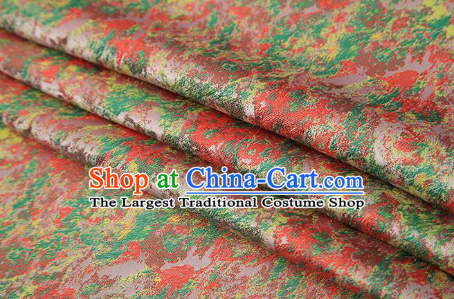 Chinese Traditional Pink Brocade Satin Fabric Tang Suit Material Classical Pattern Design Drapery