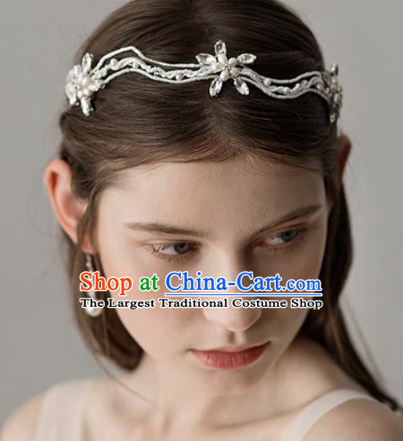 Top Grade Handmade Bride Crystal Royal Crown Hair Accessories for Women