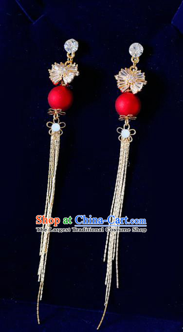 Top Grade Handmade Baroque Tassel Earrings Bride Jewelry Accessories for Women
