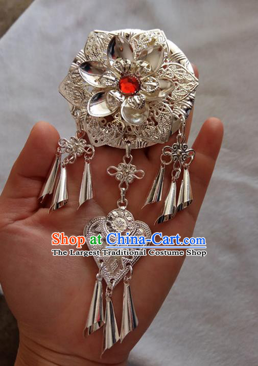 Chinese Ethnic Dai Nationality Folk Dance Hair Accessories Traditional Flowers Hairpins for Women