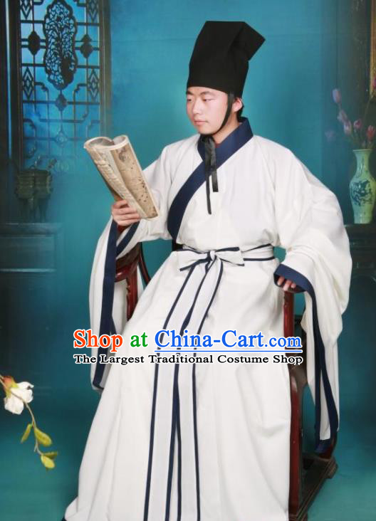 Ancient Chinese Scholar Costumes Traditional Song Dynasty Confucianscholar Hanfu Clothing for Men