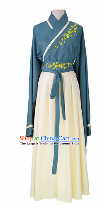 Chinese Han Dynasty Princess Hanfu Dress Ancient Drama Peri Embroidered Costumes for Women