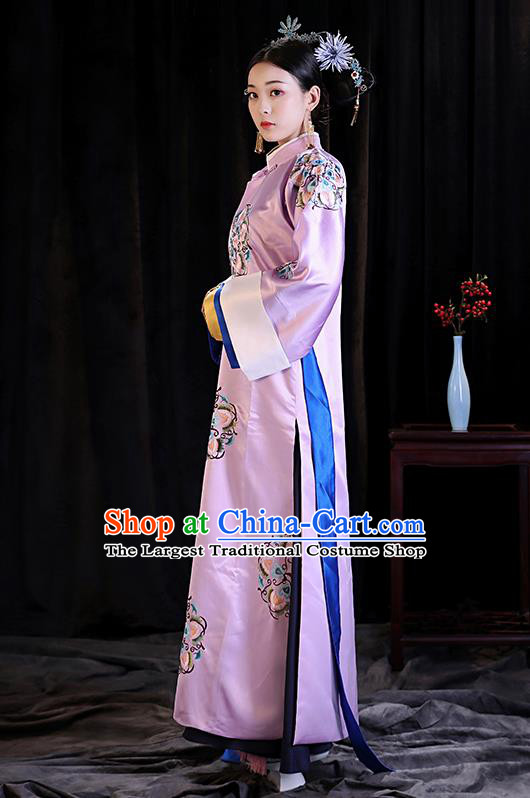 Chinese Ancient Qing Dynasty Drama Manchu Imperial Consort Costumes for Women