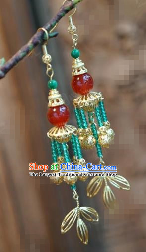 Chinese Traditional Wedding Earrings Ancient Bride Hanfu Jewelry Accessories for Women