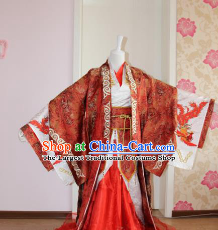 Chinese Traditional Cosplay Prince Wedding Costumes Ancient Swordsman Clothing for Men