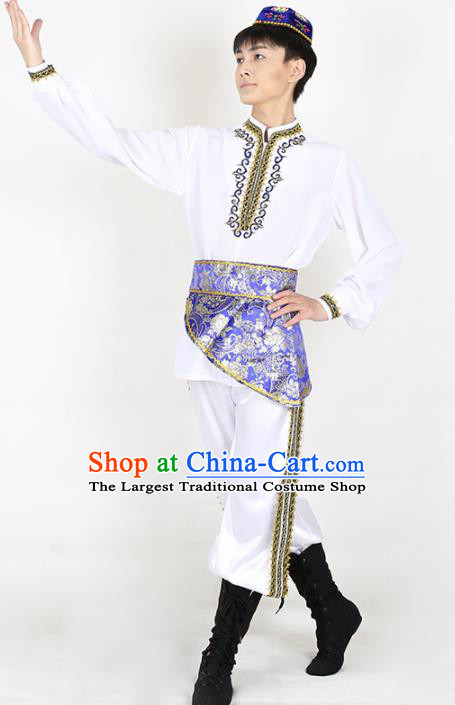 Chinese Traditional Uyghur Folk Dance Clothing Classical Dance Costume for Men