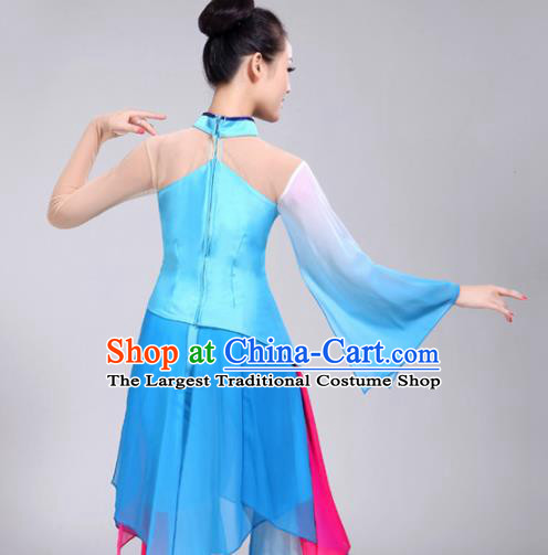 Chinese Traditional Folk Dance Costumes Classical Dance Umbrella Dance Dress for Women