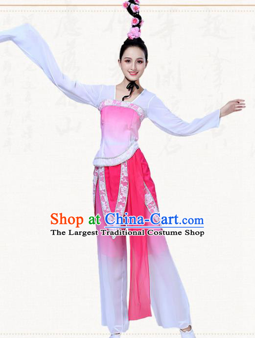 Chinese Traditional Classical Dance Clothing Folk Dance Group Dance Umbrella Dance Costumes for Women