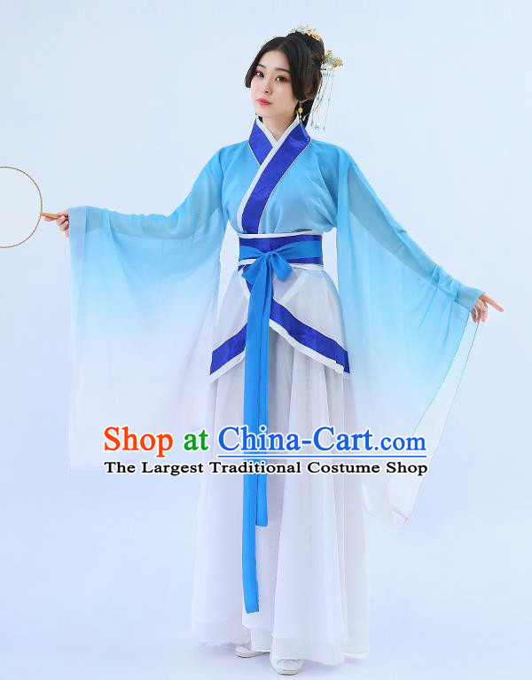 Traditional Chinese Han Dynasty Palace Maidservant Hanfu Dress Ancient Drama Princess Peri Costumes for Women