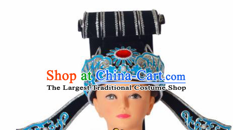 Professional Chinese Peking Opera Niche Hats Ancient Scholar Childe Headwear for Men