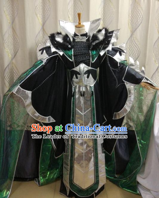 China Ancient Cosplay Swordsman Costume General Knight Fancy Dress for Men