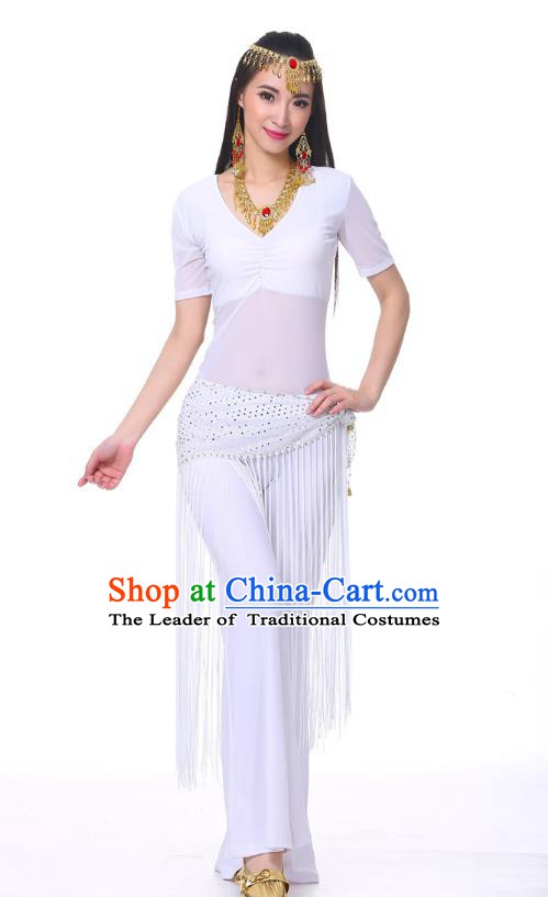 Indian Belly Dance Costume India Raks Sharki White Suits Oriental Dance Clothing for Women