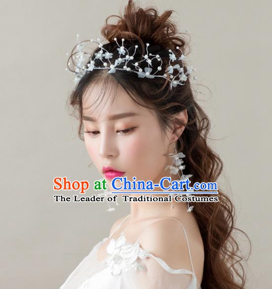 Handmade Classical Wedding Accessories Bride Hair Clasp and Tassel Earrings for Women
