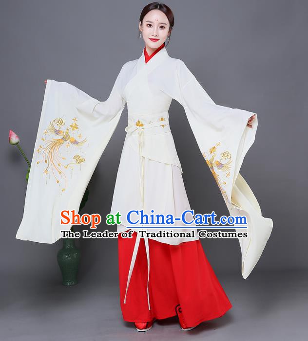Traditional Chinese Ancient Princess Costume Han Dynasty Palace Lady Embroidered Clothing for Women