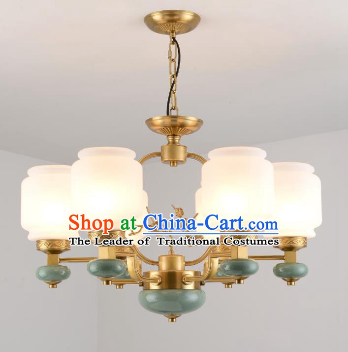 Traditional Chinese Six-Lights Ceiling Lanterns Ancient Handmade Lantern Ancient Lamp