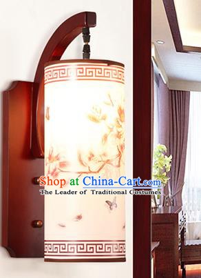 China Handmade Wood Parchment Wall Lantern Painting Lanterns Traditional Lamp