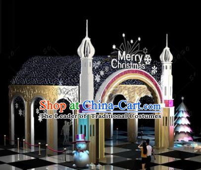 Traditional Christmas Winding Corridor Light Show Decorations Lamps Stage Display Lamplight LED Lanterns