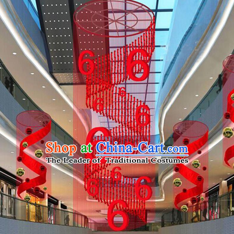 Handmade China Traditional Spring Festival Decorations Red Lanterns Display Lamp