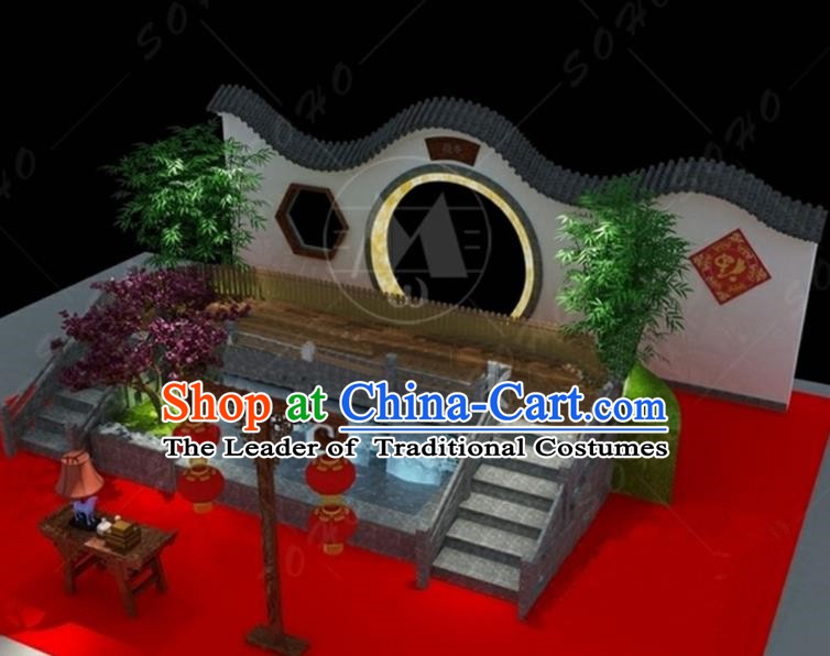 China Traditional Courtyard Arrangement New Year Lamp Decorations Lamplight Stage Display Lanterns
