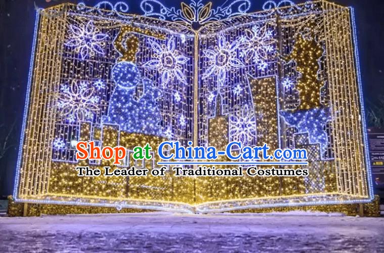 Traditional Christmas LED Lights Show Lamps Decorations Stage Lamplight Display Lanterns