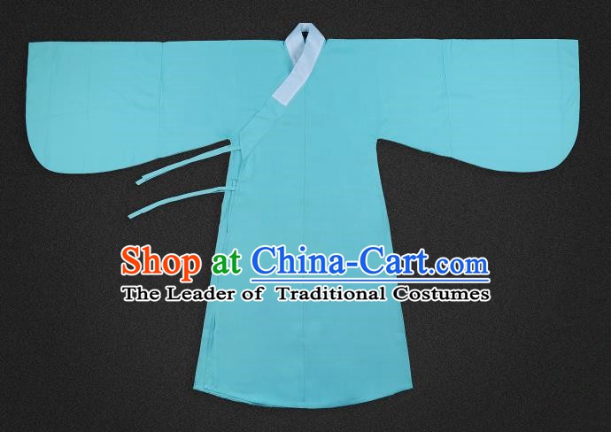 Chinese Ancient Scholar Green Robe Ming Dynasty Swordsman Costumes for Men