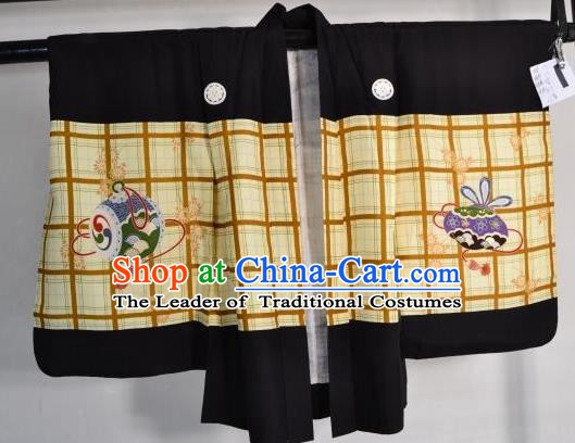 Japanese Traditional Yukata Robe Clothing Japan Samurai Haori Kimonos for Kids