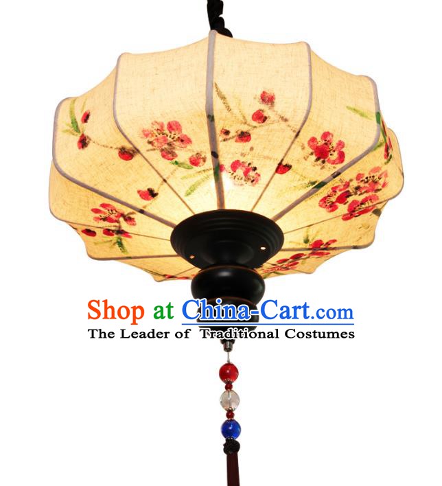 Handmade Traditional Chinese Lantern Ceiling Lanterns Hand Painting Linen Lanern New Year Lantern