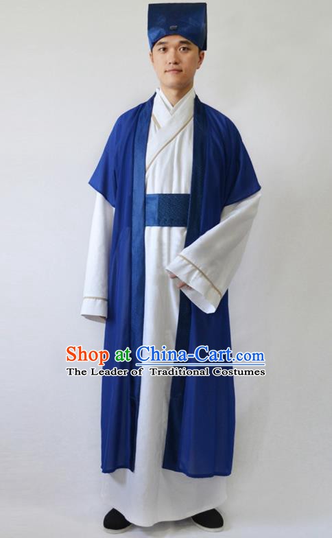 China Ancient Song Dynasty Scholar Costume Theatre Performances Niche Clothing for Men