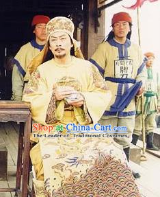Chinese Taiping Heavenly Kingdom Emperor Hong Xiuquan Historical Costume China Ancient King Clothing
