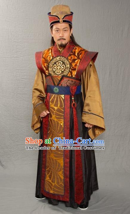 Ancient Chinese Ming Dynasty National Academy Prime Minister Embroidered Costume for Men