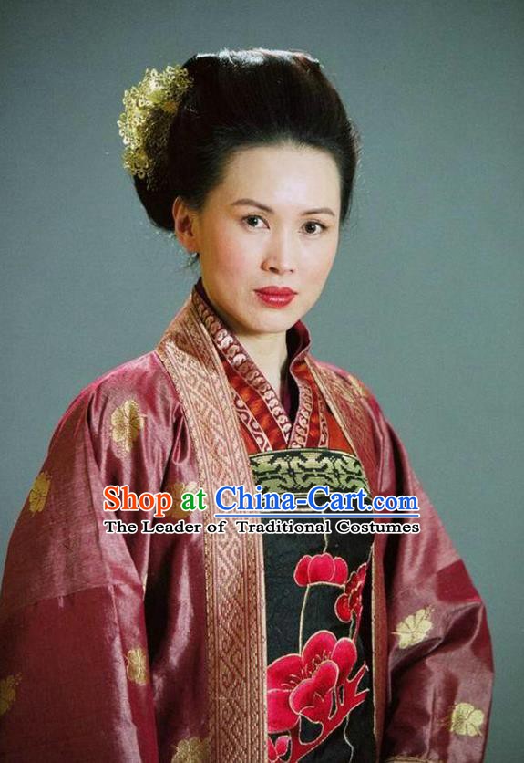 Ancient Chinese Song Dynasty General She Saihua Swordswoman Replica Costume for Women