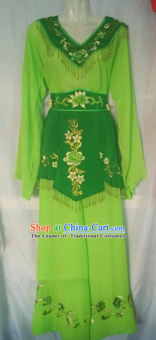 Traditional Chinese Beijing Opera Maidservants Costume Peking Opera Young Lady Dress