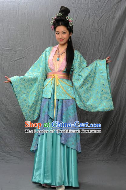 Chinese Ancient Tang Dynasty Female Dancer Hanfu Dress Historical Costume for Women