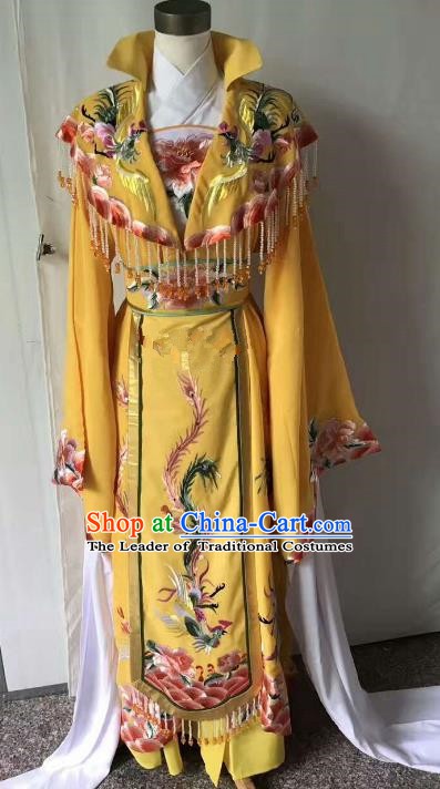 Top Grade Chinese Beijing Opera Diva Water Sleeve Dress China Peking Opera Empress Embroidered Costume