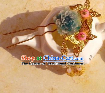 Chinese Ancient Hair Accessories Butterfly Hairpins Hanfu Hair Stick for Women