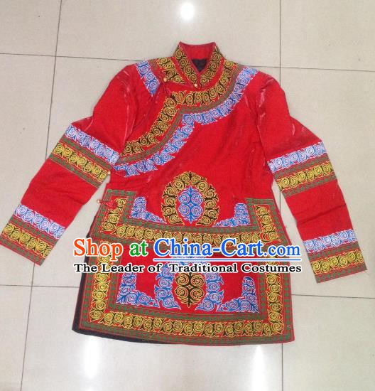 Traditional Chinese Miao Nationality Dance Clothing Hmong Ethnic Minority Costumes and Headwear