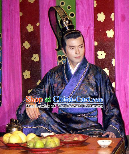 Chinese Ancient Spring and Autumn Period Kingdom Jin Chancellor Tu'an Gu Replica Costume for Men